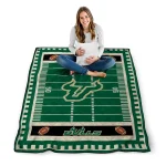 south florida bulls mickey player green quilt blanket best selling