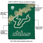 south florida bulls paint trail green quilt blanket best selling