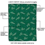 south florida bulls solid classic green quilt blanket best selling