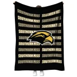 southern miss golden eagles bold red black quilt blanket best selling