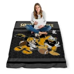 southern miss golden eagles disney football black quilt blanket best selling