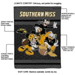 southern miss golden eagles disney football black quilt blanket best selling