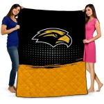 southern miss golden eagles dot illusion black quilt blanket best selling