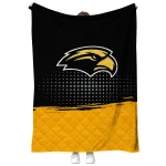 southern miss golden eagles dot illusion black quilt blanket best selling