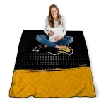 southern miss golden eagles dot illusion black quilt blanket best selling