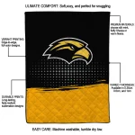 southern miss golden eagles dot illusion black quilt blanket best selling