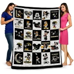southern miss golden eagles mickey mouse motif black white quilt blanket best selling