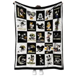 southern miss golden eagles mickey mouse motif black white quilt blanket best selling