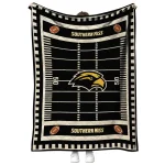 southern miss golden eagles mickey player black quilt blanket best selling