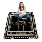 southern miss golden eagles mickey player black quilt blanket best selling