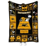 southern miss golden eagles snoopy love black quilt blanket best selling