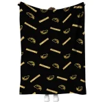 southern miss golden eagles solid classic black quilt blanket best selling