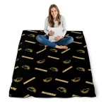 southern miss golden eagles solid classic black quilt blanket best selling