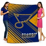st louis blues arrow layers blue quilt blanket best selling