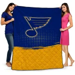 st louis blues dot illusion blue quilt blanket best selling