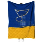 st louis blues dot illusion blue quilt blanket best selling
