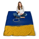 st louis blues dot illusion blue quilt blanket best selling