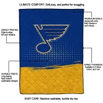 st louis blues dot illusion blue quilt blanket best selling