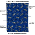 st louis blues solid classic blue quilt blanket best selling