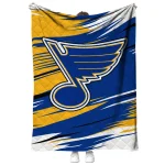 st louis blues wild lines blue white quilt blanket best selling