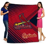 st louis cardinals arrow layers red quilt blanket best selling