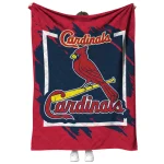 st louis cardinals block border red quilt blanket best selling