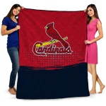 st louis cardinals dot illusion red quilt blanket best selling