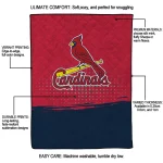 st louis cardinals dot illusion red quilt blanket best selling