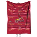 st louis cardinals handdrawn stripes red quilt blanket best selling