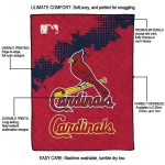 st louis cardinals league patch red quilt blanket best selling