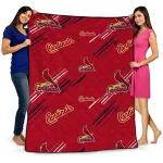 st louis cardinals sketch lines red quilt blanket best selling