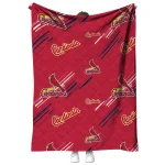 st louis cardinals sketch lines red quilt blanket best selling