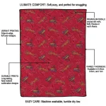 st louis cardinals solid classic red quilt blanket best selling