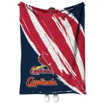 st louis cardinals stroke art red white quilt blanket best selling