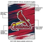 st louis cardinals wild lines red white quilt blanket best selling