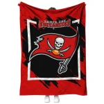 tampa bay buccaneers block border red quilt blanket best selling