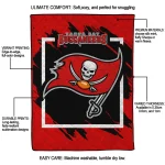 tampa bay buccaneers block border red quilt blanket best selling