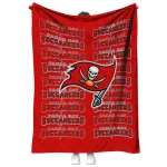tampa bay buccaneers bold red quilt blanket best selling