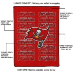 tampa bay buccaneers bold red quilt blanket best selling