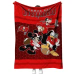 tampa bay buccaneers disney football red quilt blanket best selling