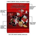 tampa bay buccaneers disney football red quilt blanket best selling