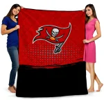 tampa bay buccaneers dot illusion red quilt blanket best selling