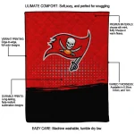 tampa bay buccaneers dot illusion red quilt blanket best selling