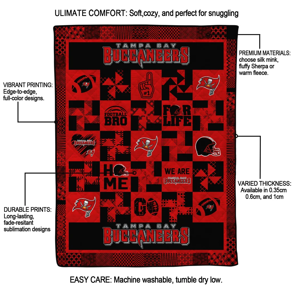 tampa bay buccaneers helmet heart red quilt blanket latest model tampa bay buccaneers helmet heart red quilt blanket latest model