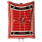 tampa bay buccaneers mickey player red quilt blanket best selling