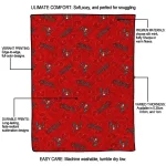 tampa bay buccaneers solid classic red quilt blanket best selling