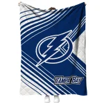tampa bay lightning arrow layers blue quilt blanket best selling