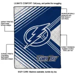 tampa bay lightning arrow layers blue quilt blanket best selling