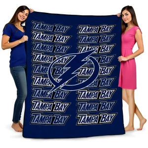 tampa bay lightning bold red blue quilt blanket best selling