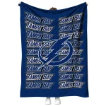 tampa bay lightning bold red blue quilt blanket best selling